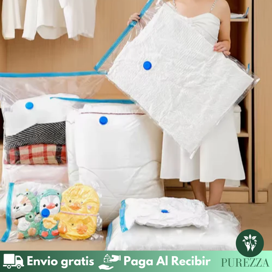 5 Bolsas Re-Utilizables + Bomba al vacio